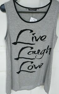 'Live, Laugh, Love' Vanilla Sugar Tank Top